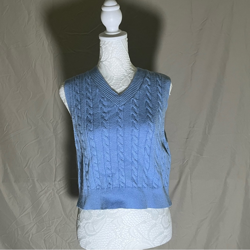 Light blue women’s size medium Shein sweater vest